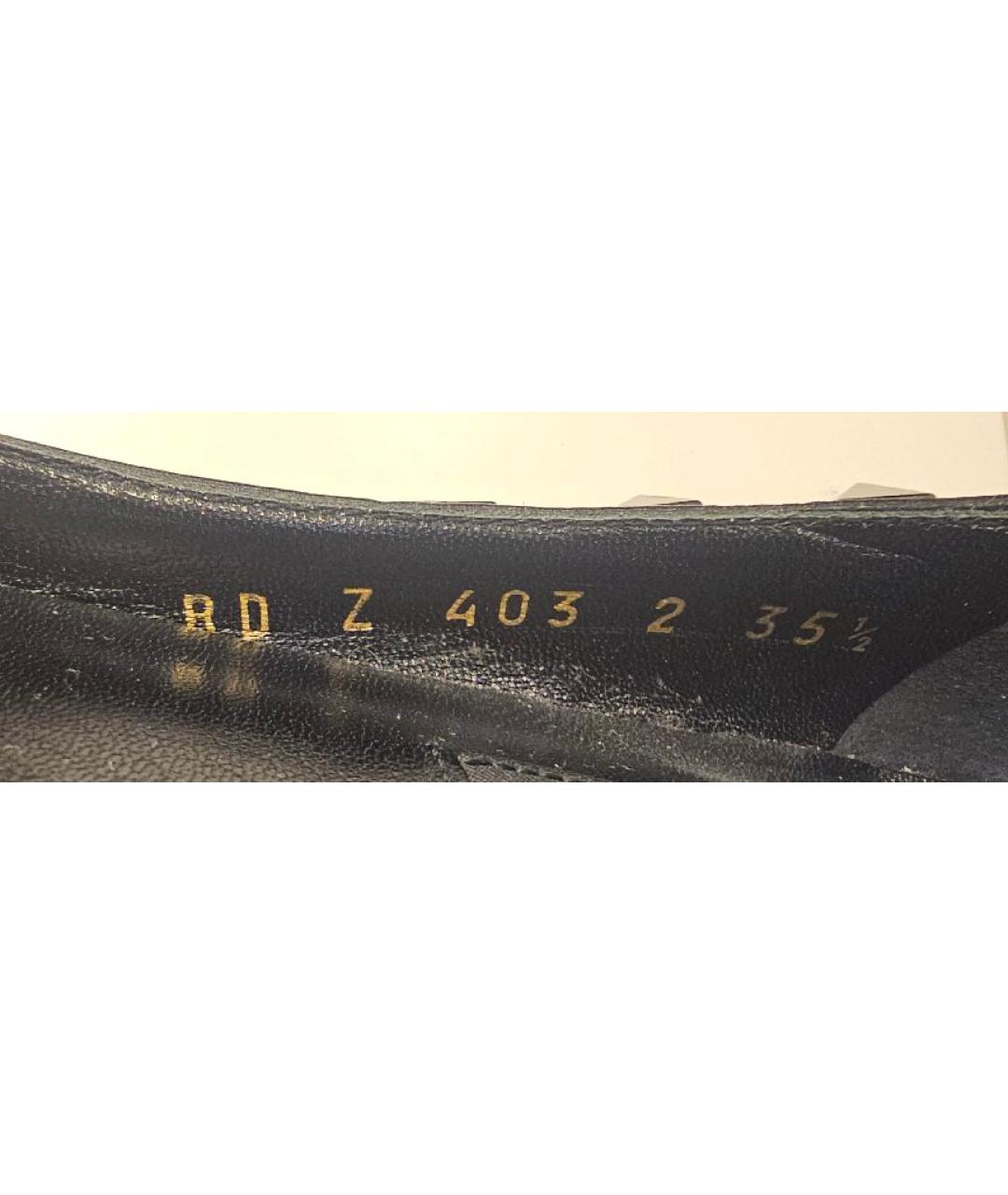 VALENTINO Черные кожаные балетки, фото 7