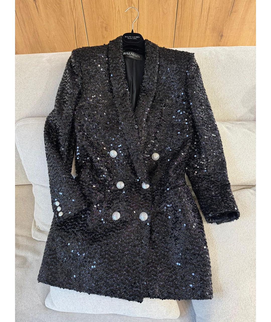 BALMAIN Черное повседневное платье, фото 3