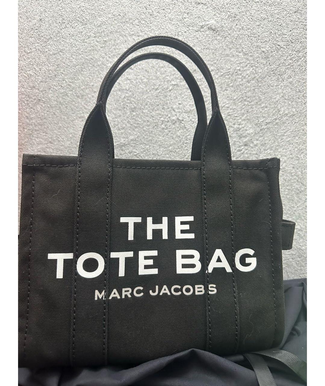 MARC JACOBS Черная тканевая сумка тоут, фото 6