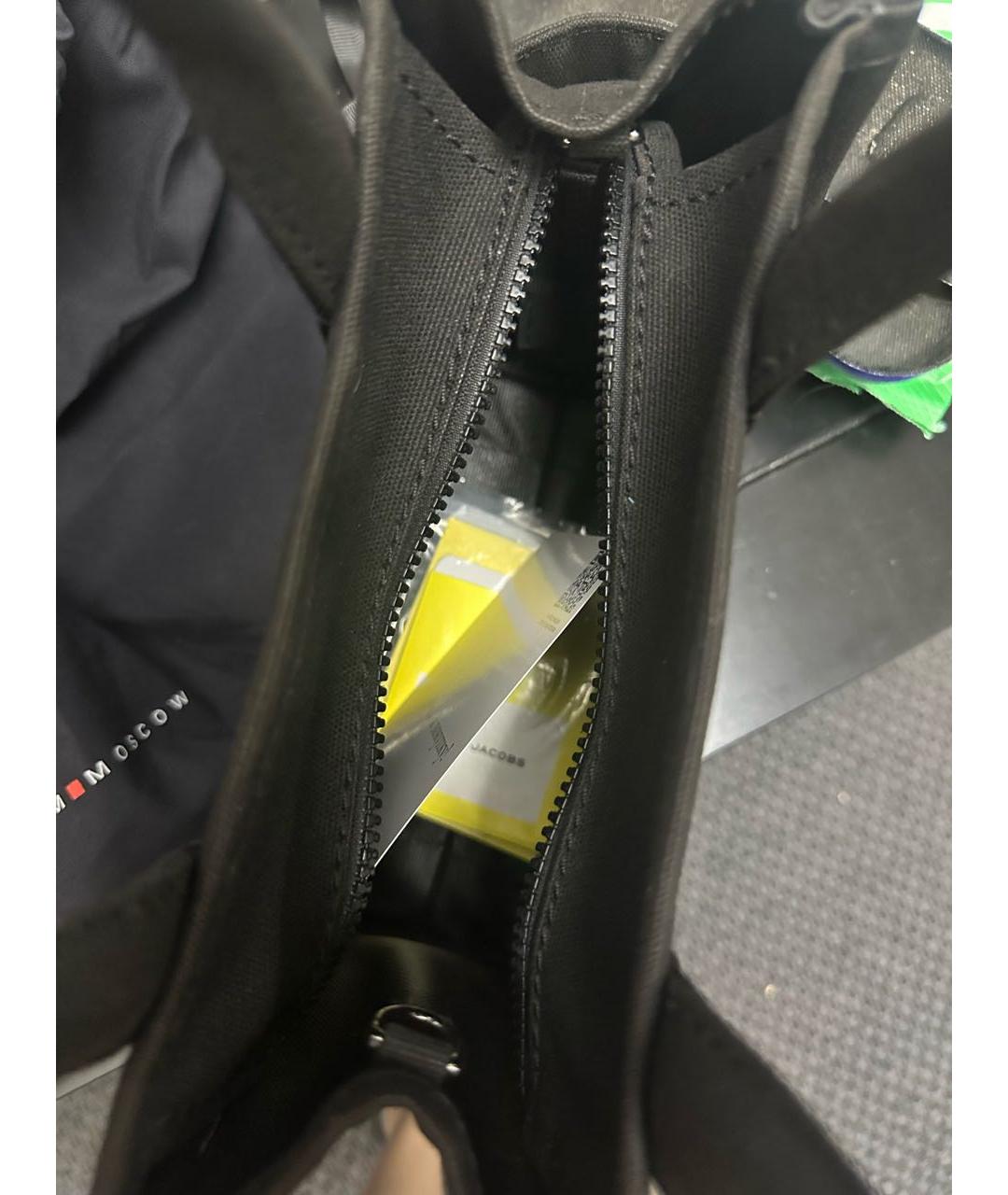 MARC JACOBS Черная тканевая сумка тоут, фото 3