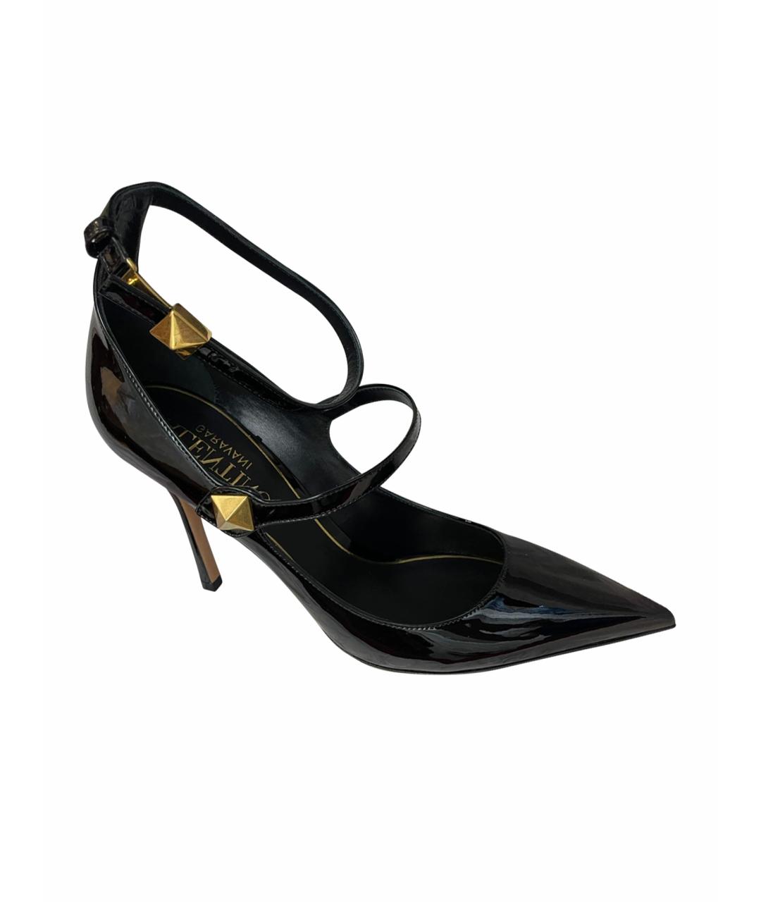VALENTINO Черные туфли из лакированной кожи, фото 1