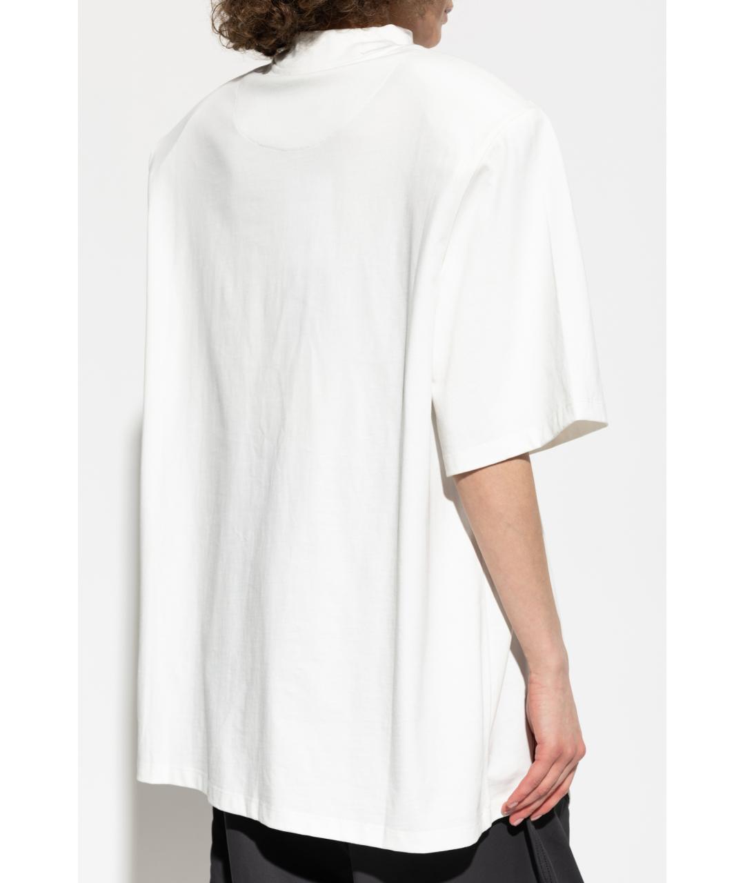 THE ATTICO Белая хлопковая футболка, фото 7