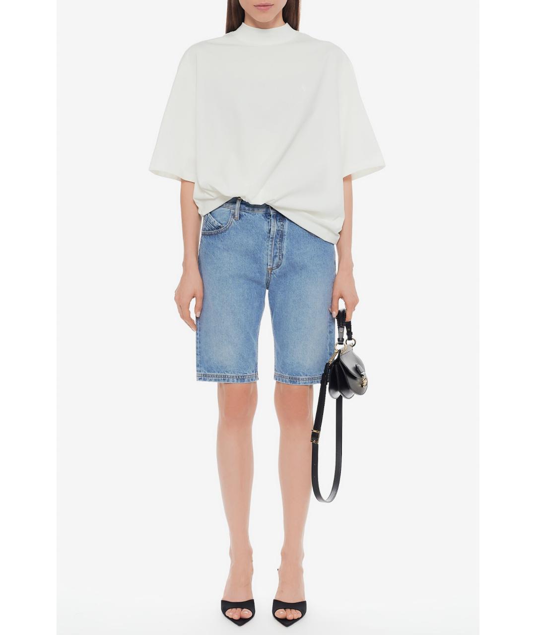 THE ATTICO Белая хлопковая футболка, фото 2