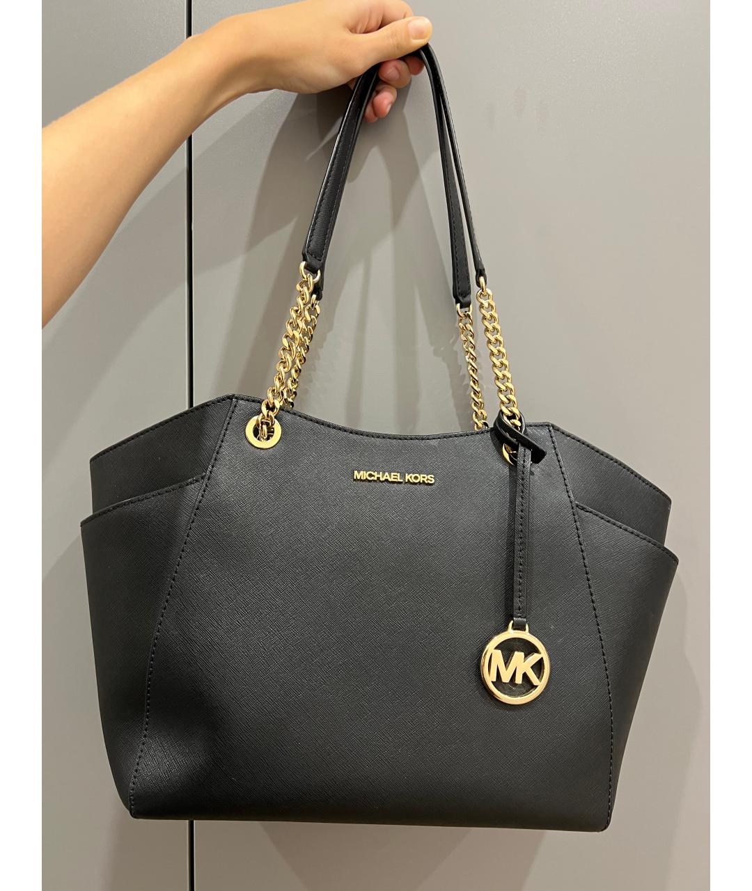 MICHAEL KORS Черная сумка через плечо из искусственной кожи, фото 5