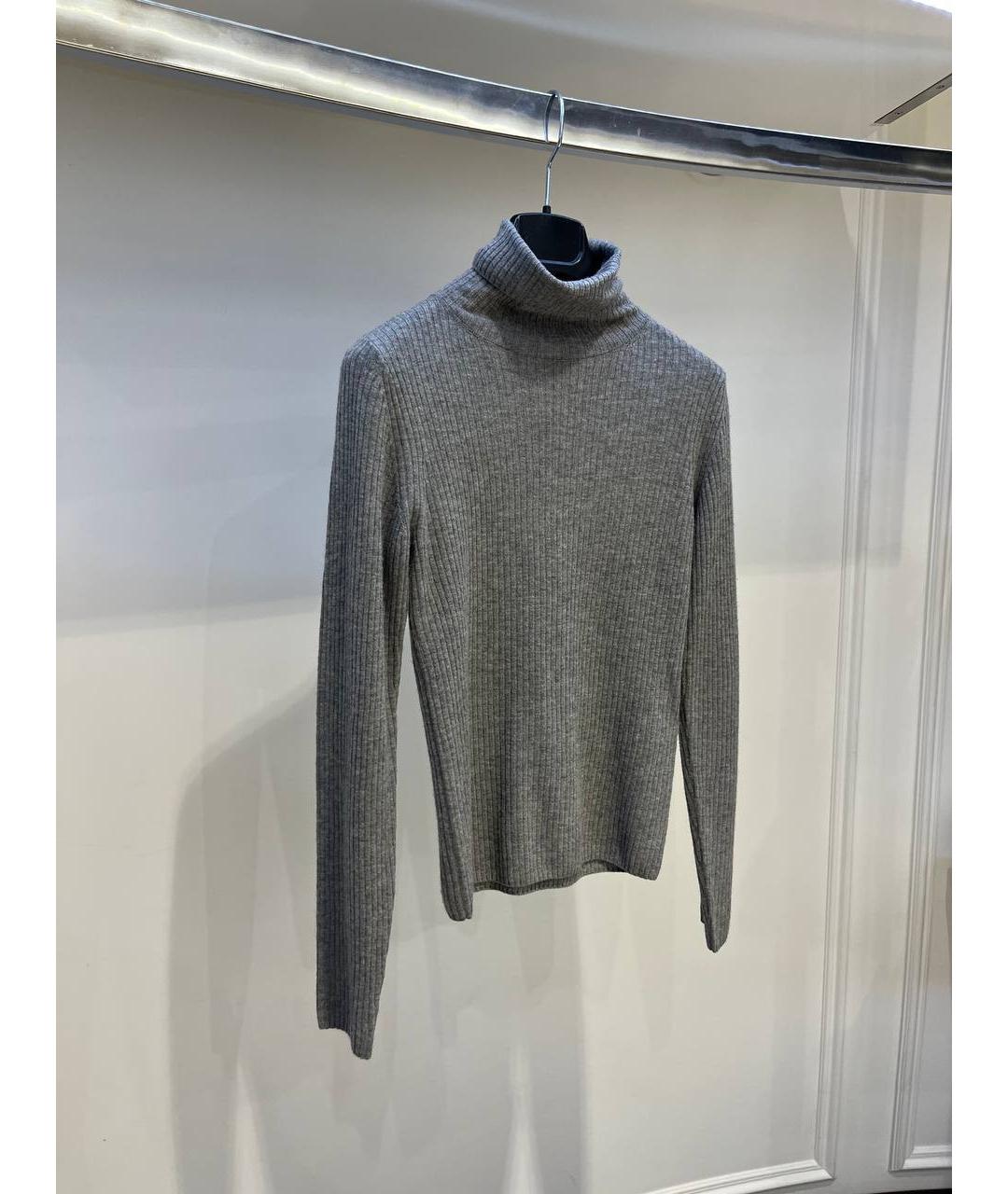 IRO Серая шерстяная водолазка, фото 3