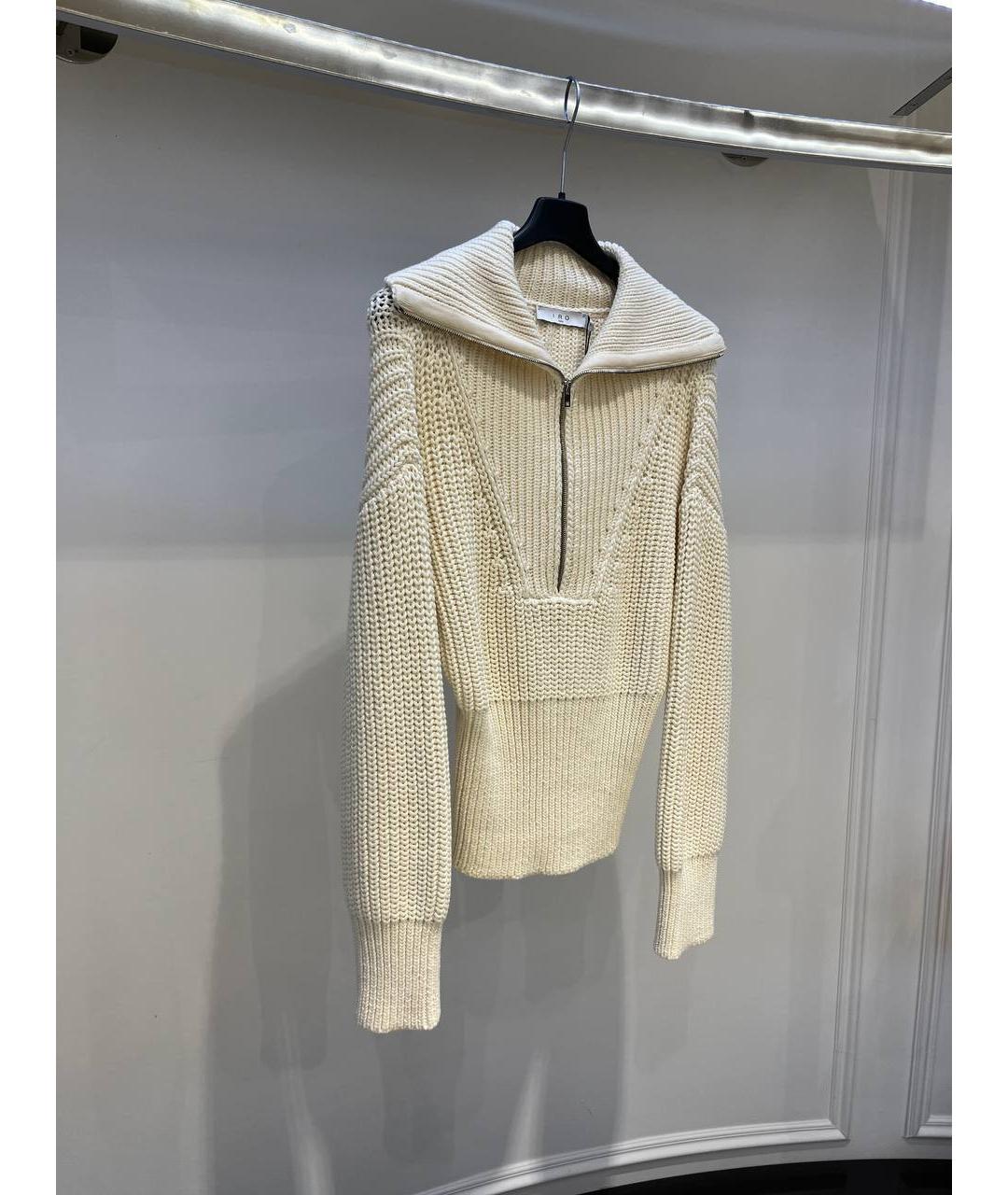 IRO Белый шерстяной джемпер / свитер, фото 3