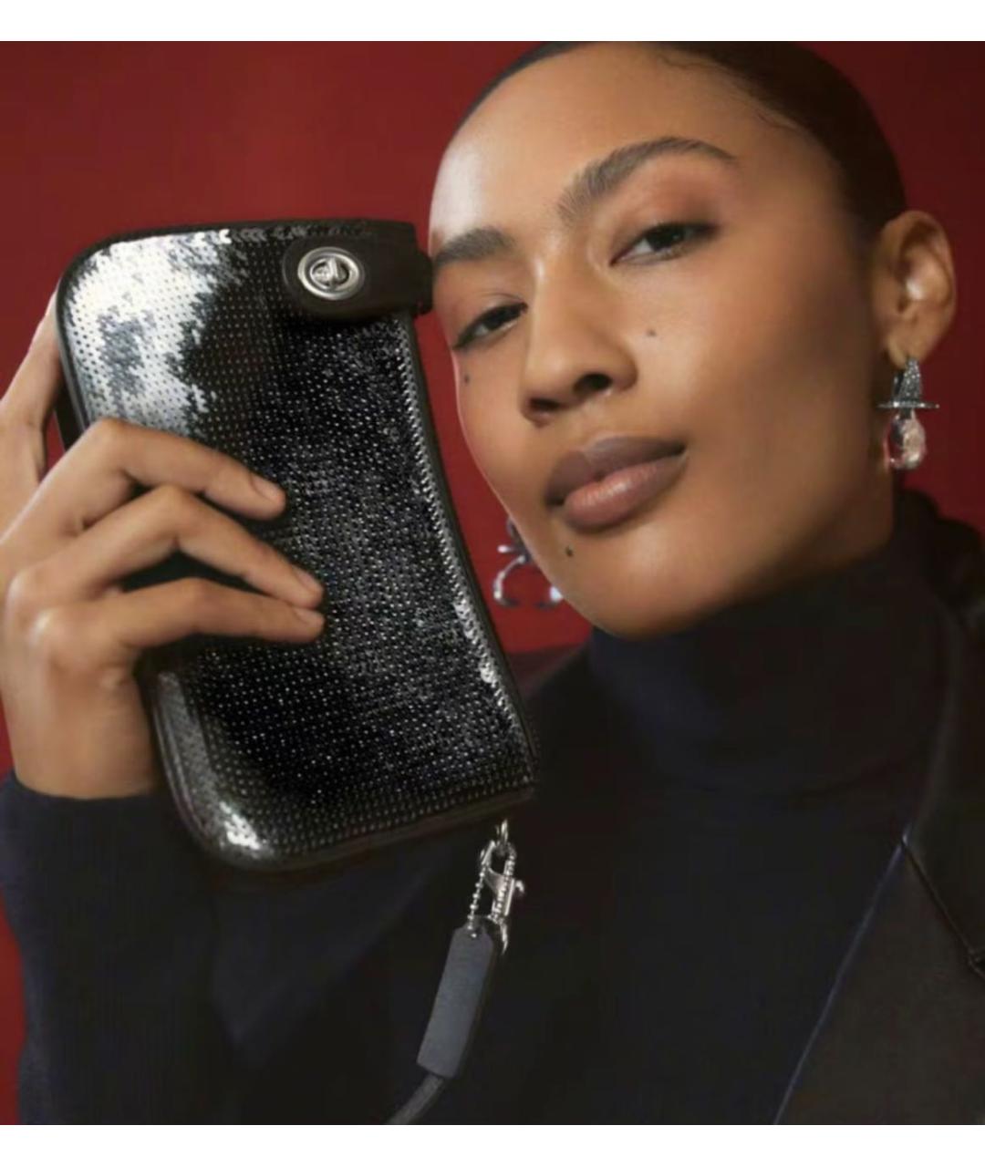 COACH Черная сумка через плечо, фото 6