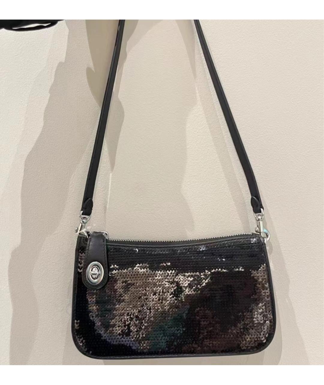 COACH Черная сумка через плечо, фото 8