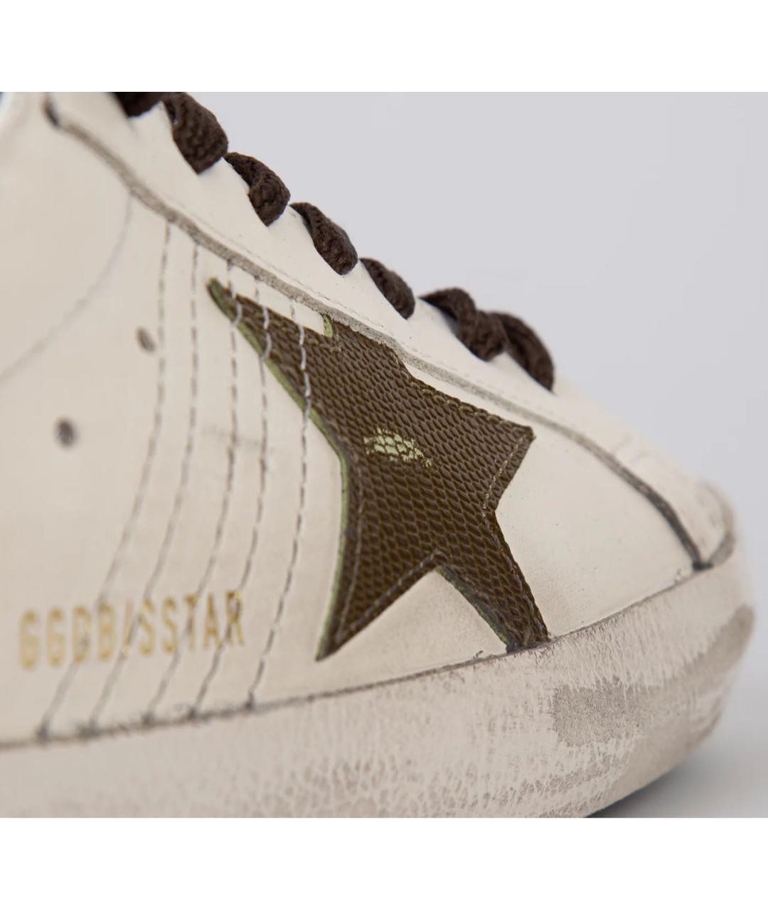 GOLDEN GOOSE DELUXE BRAND Белые кожаные низкие кроссовки / кеды, фото 5