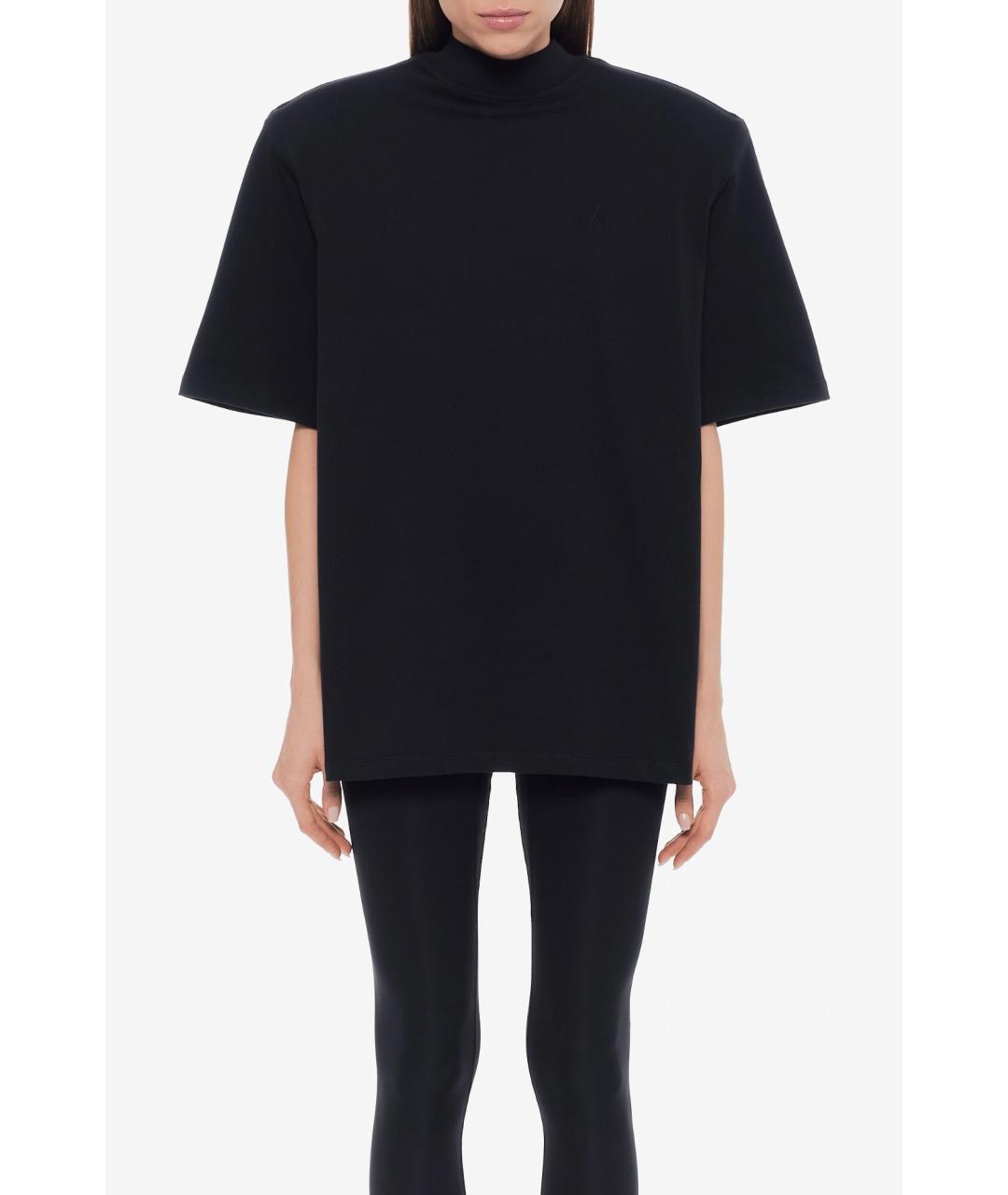 THE ATTICO Черная футболка, фото 3
