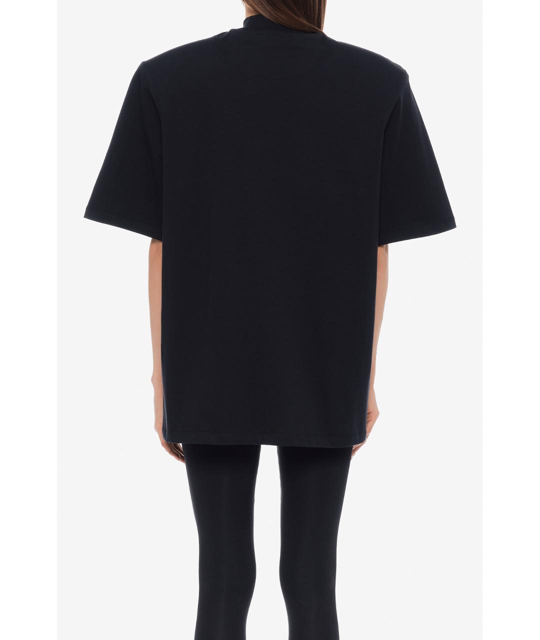 THE ATTICO Черная футболка, фото 4