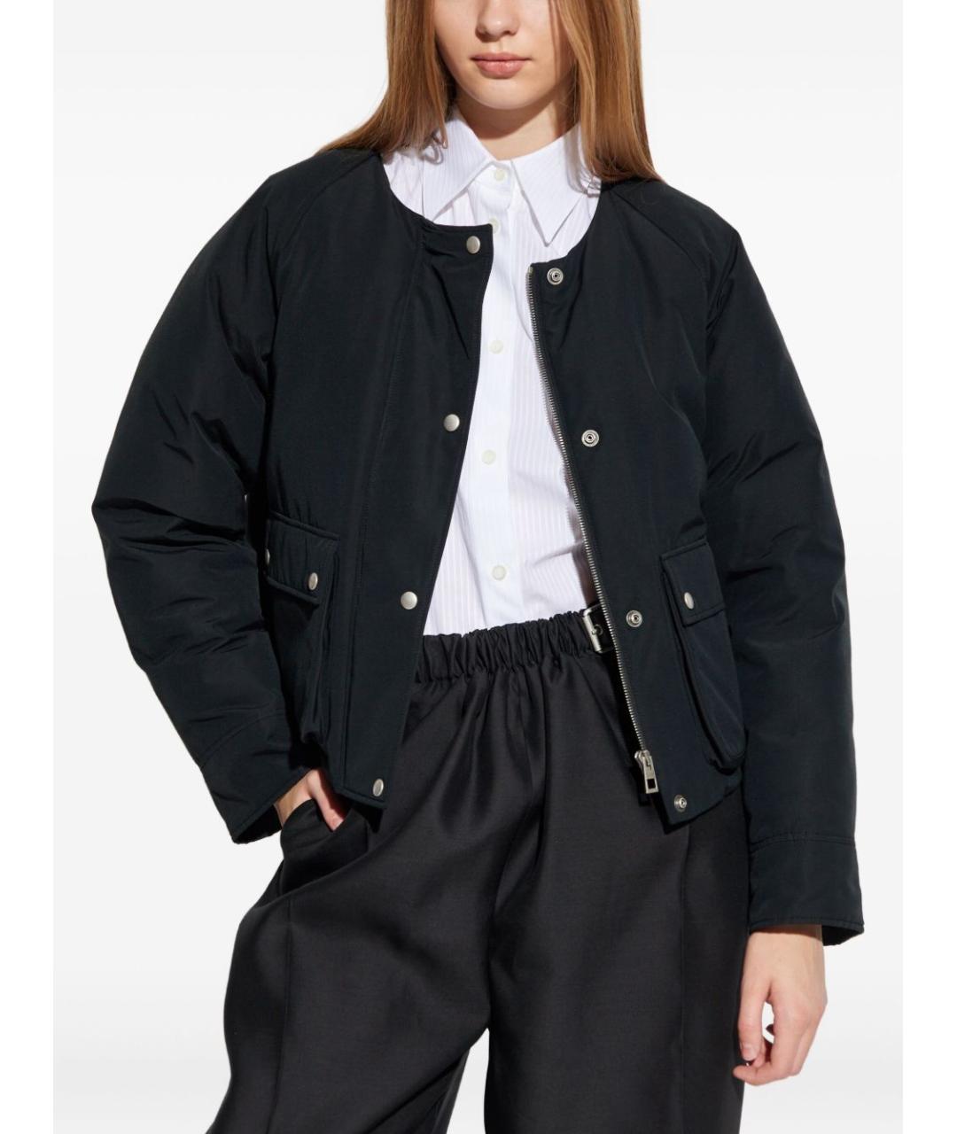 LOEWE Черная кожаная дубленка, фото 5