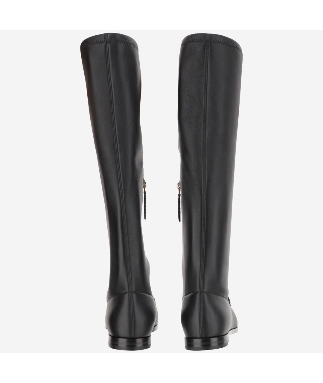 GUCCI Черные кожаные сапоги, фото 3