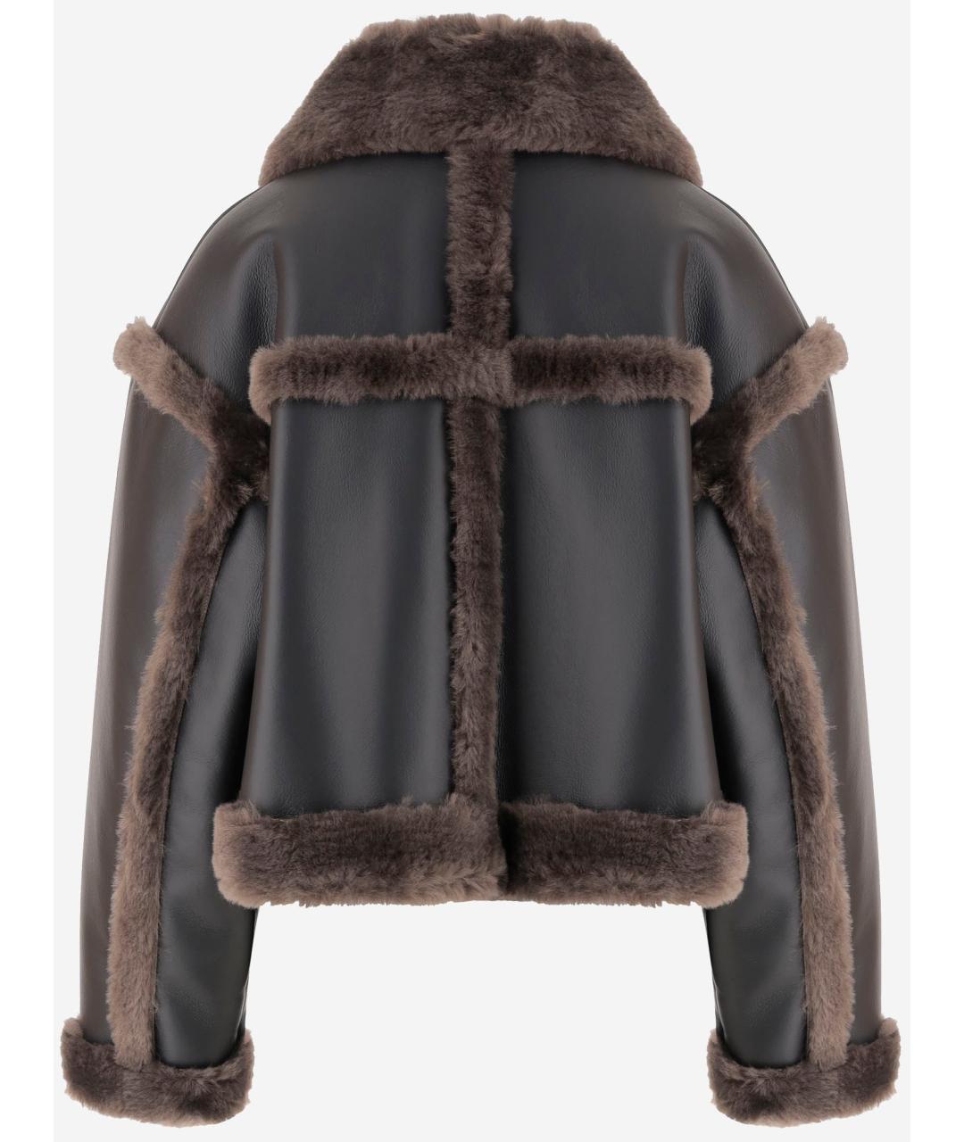 STAND STUDIO Черная дубленка, фото 2