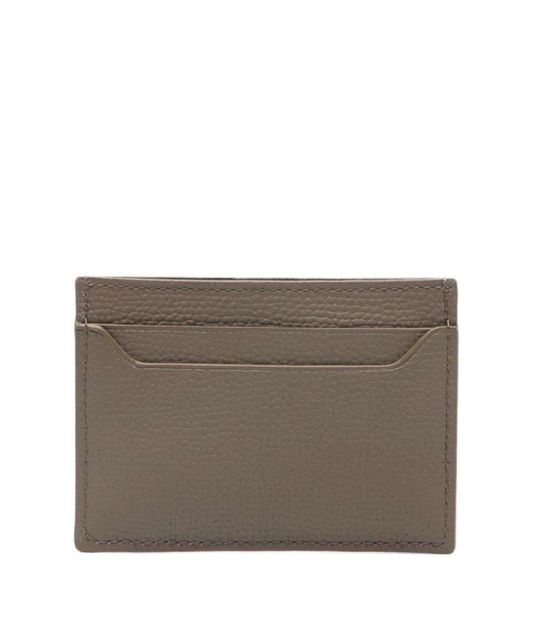 LOEWE Серый кожаный кардхолдер, фото 3