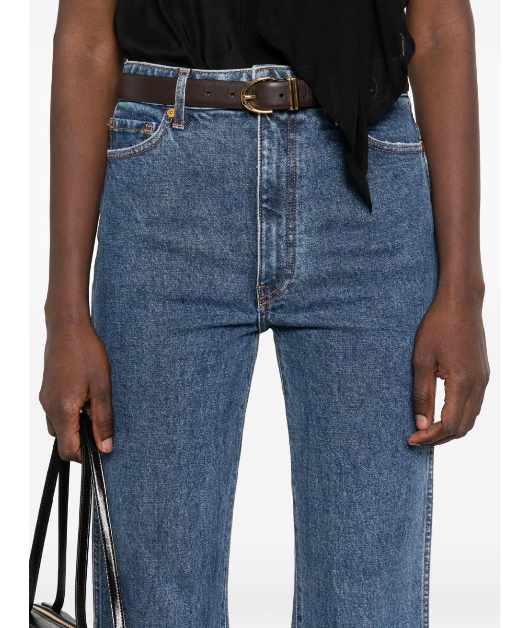 KHAITE Синие прямые джинсы, фото 2