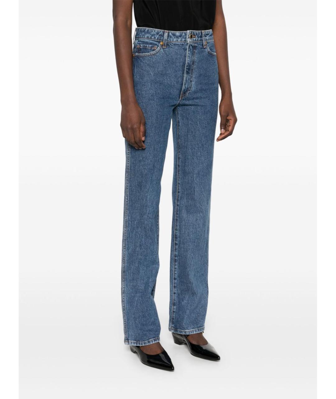 KHAITE Синие прямые джинсы, фото 5