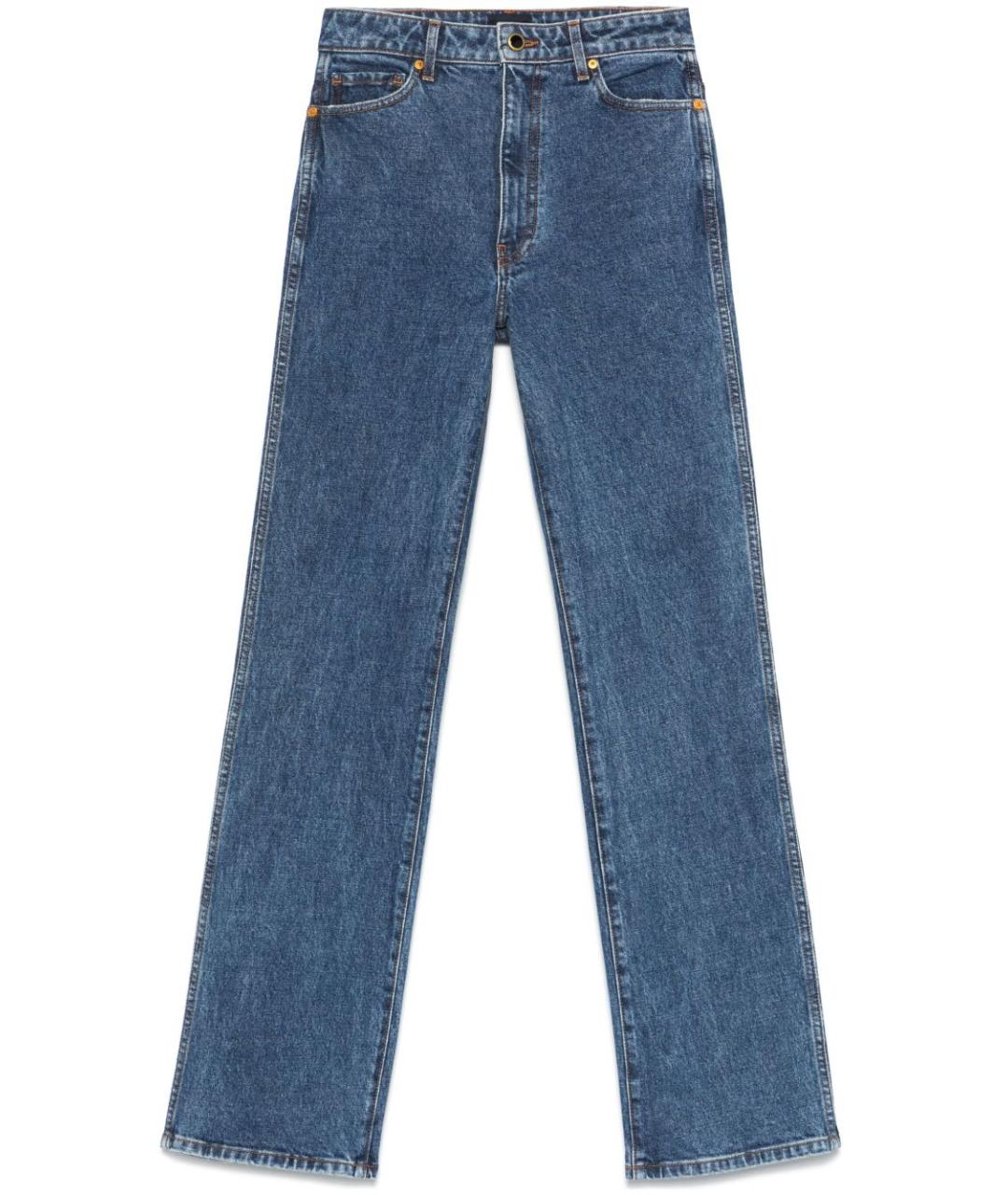 KHAITE Синие прямые джинсы, фото 1