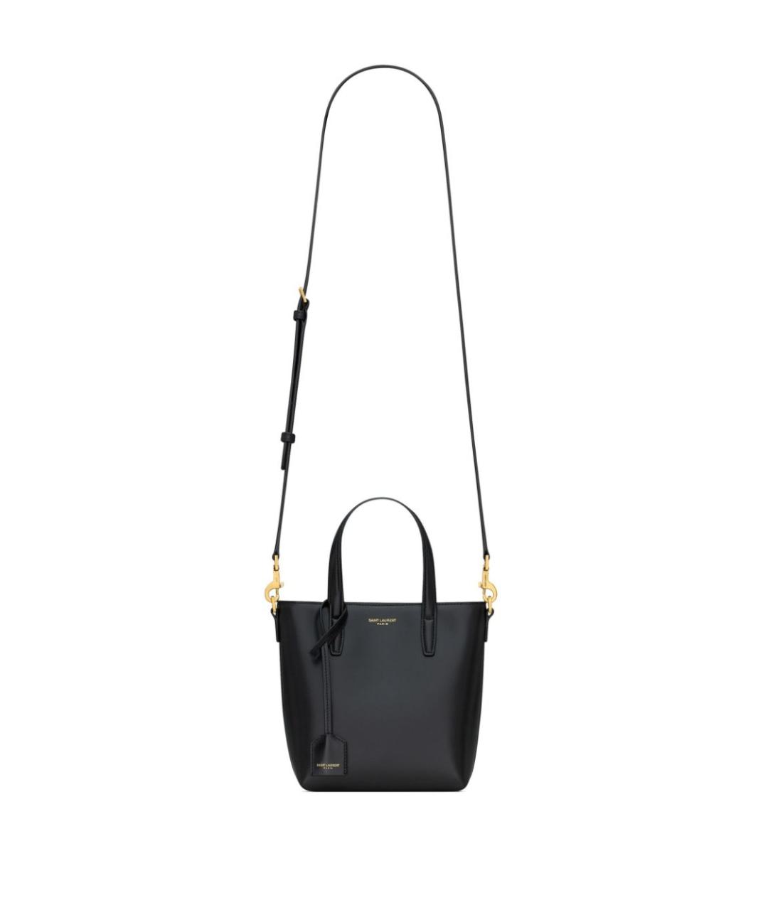 SAINT LAURENT Черная сумка тоут, фото 5