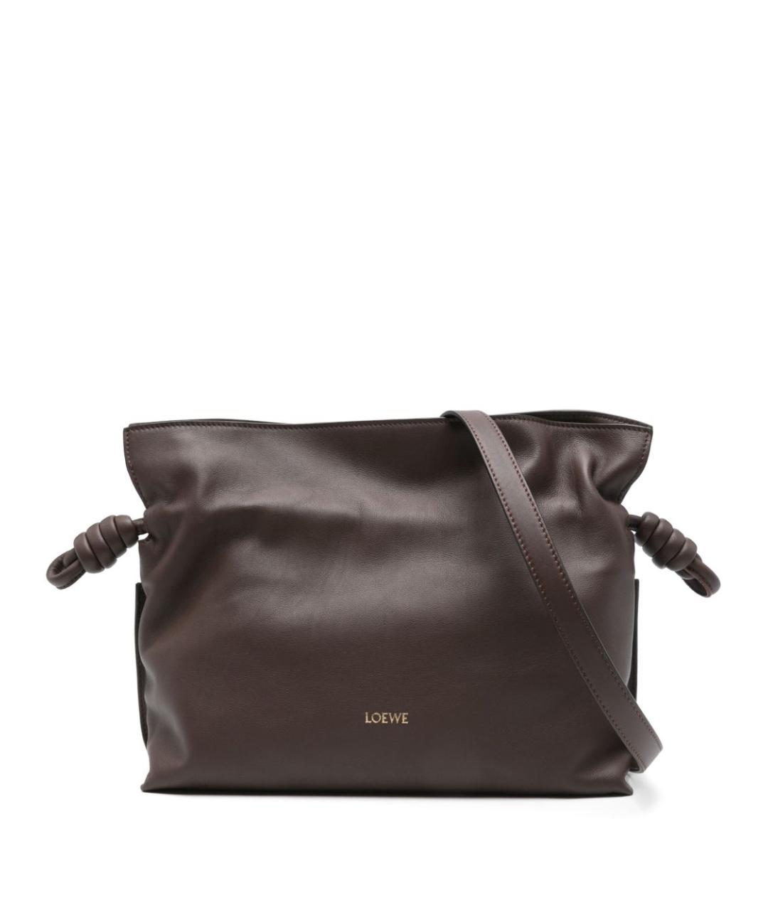 LOEWE Коричневая кожаная сумка тоут, фото 1