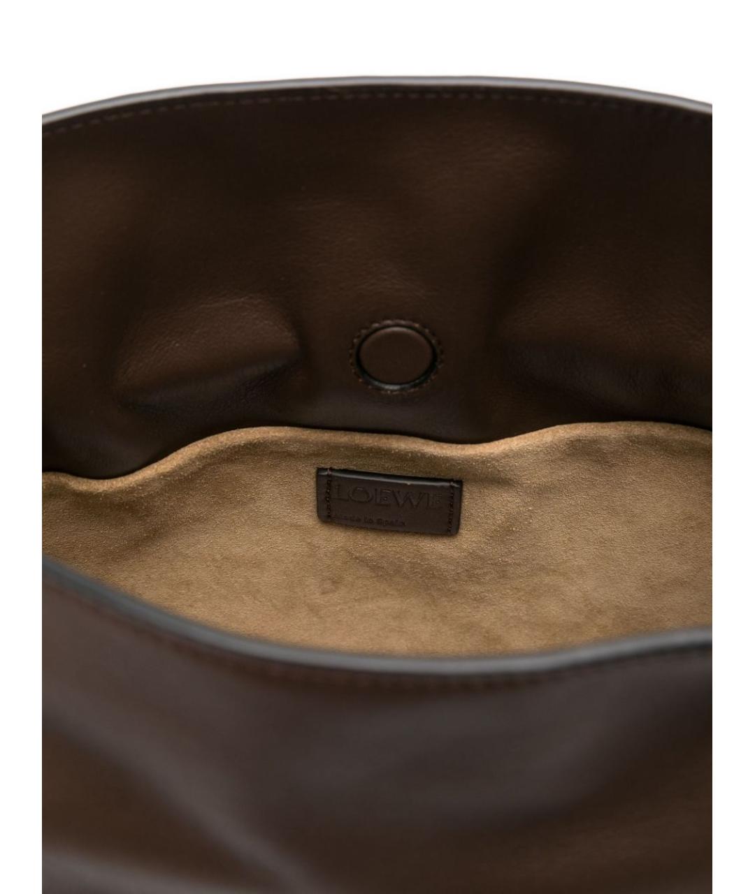 LOEWE Коричневая кожаная сумка тоут, фото 5