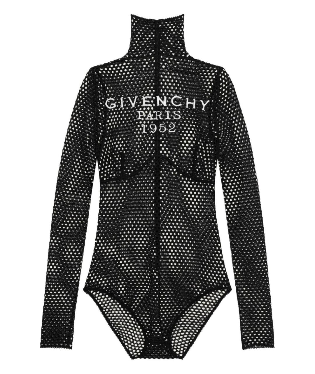 GIVENCHY Черное полиэстеровое боди, фото 1
