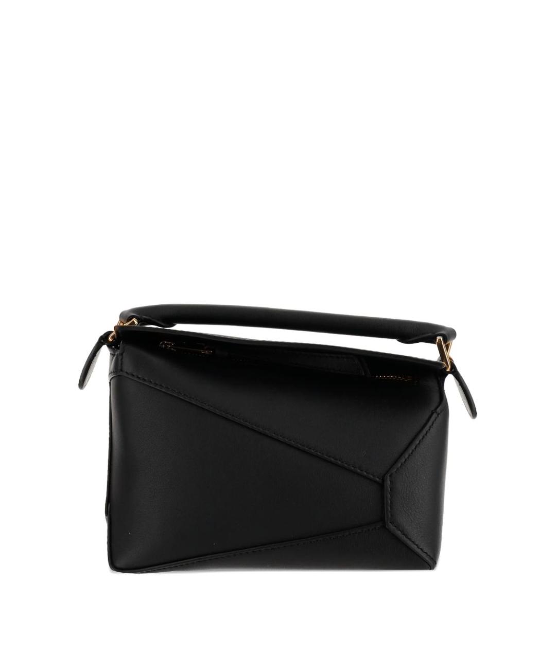 LOEWE Черная кожаная сумка тоут, фото 1