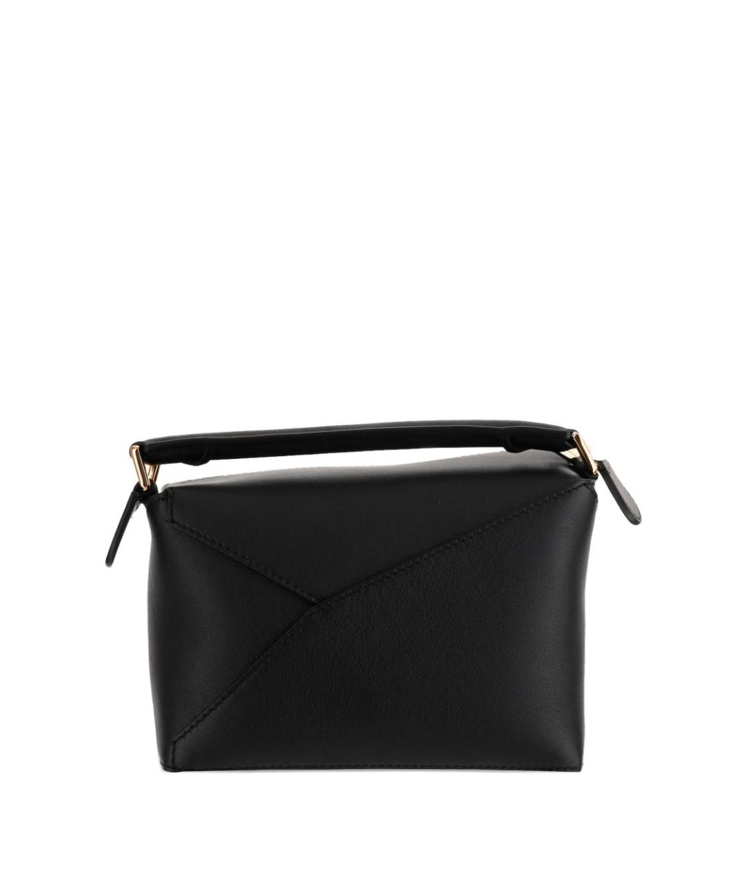 LOEWE Черная кожаная сумка тоут, фото 3