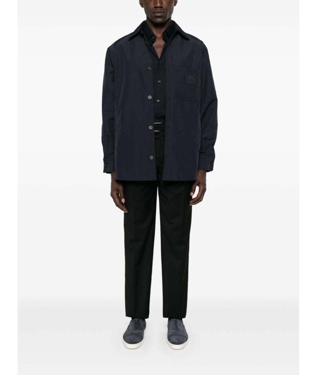 EMPORIO ARMANI Темно-синяя кэжуал рубашка, фото 5