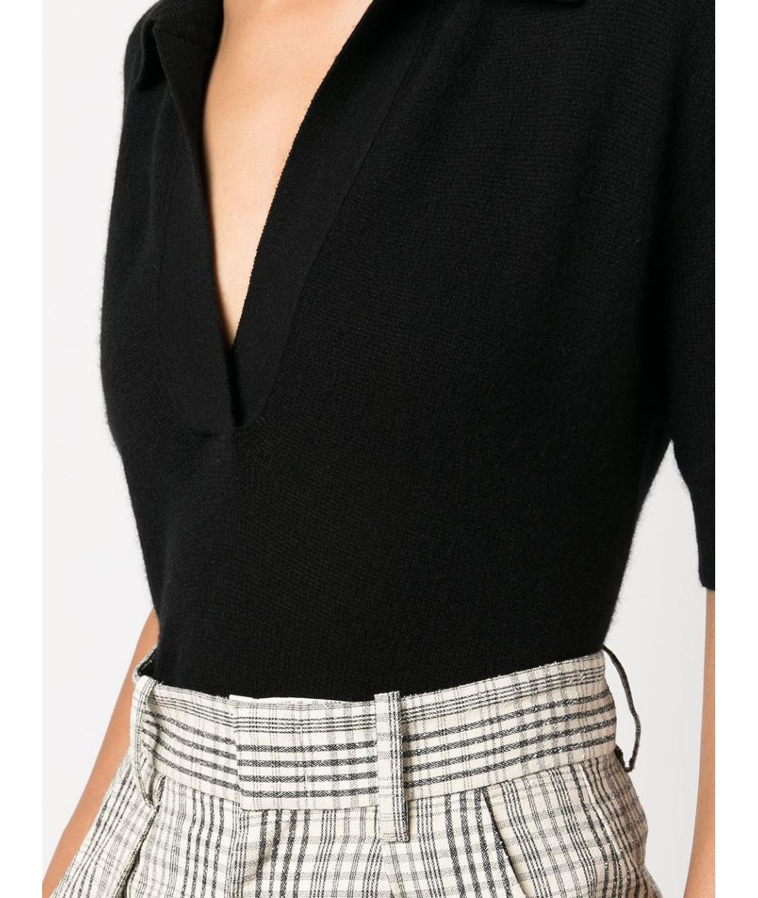 KHAITE Черный кашемировый джемпер / свитер, фото 5