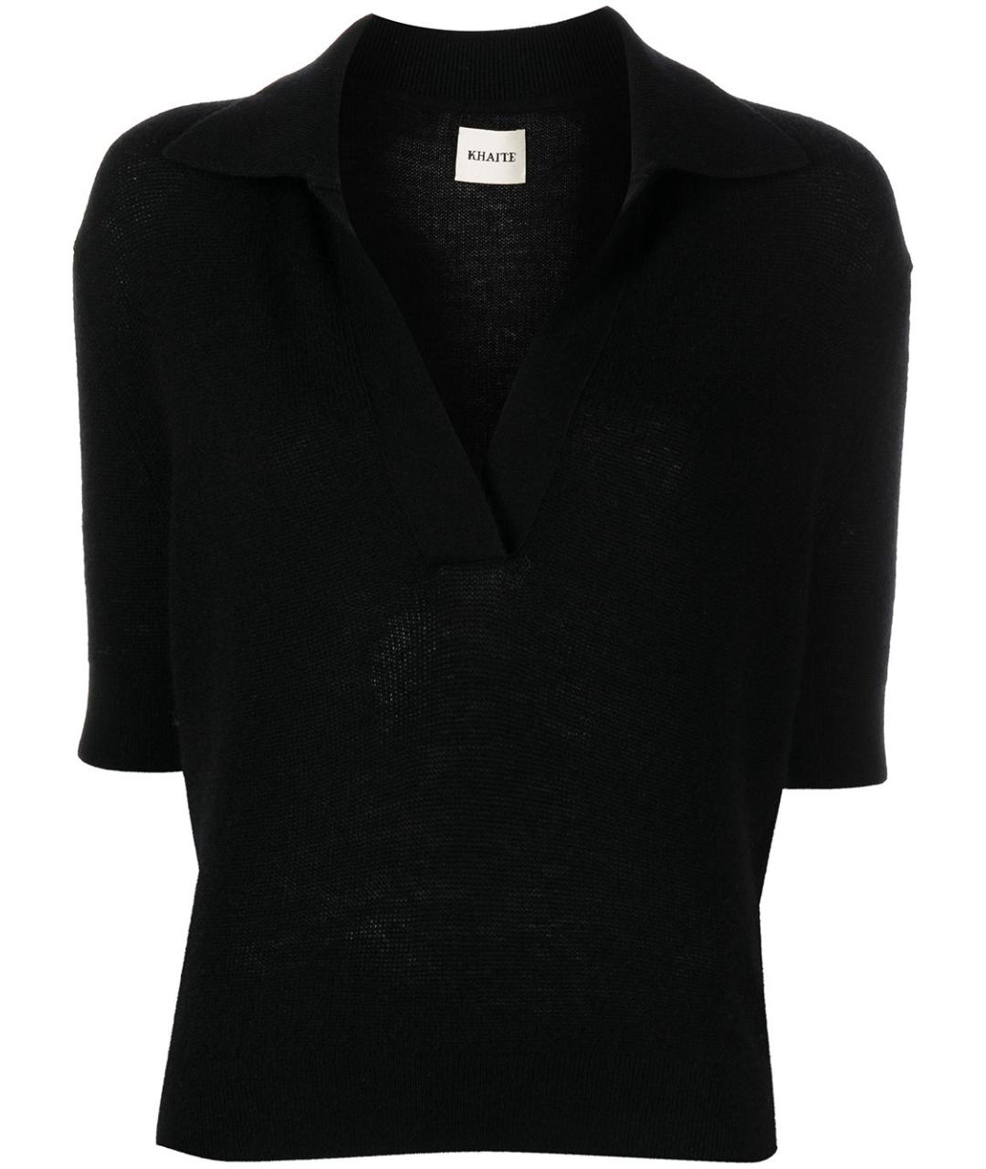 KHAITE Черный кашемировый джемпер / свитер, фото 1