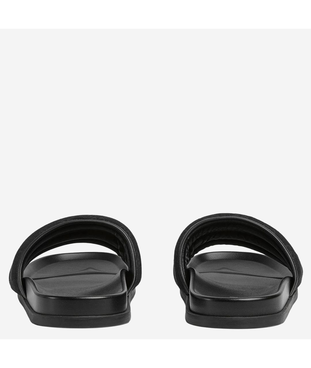 GUCCI Черные текстильные сандалии, фото 3