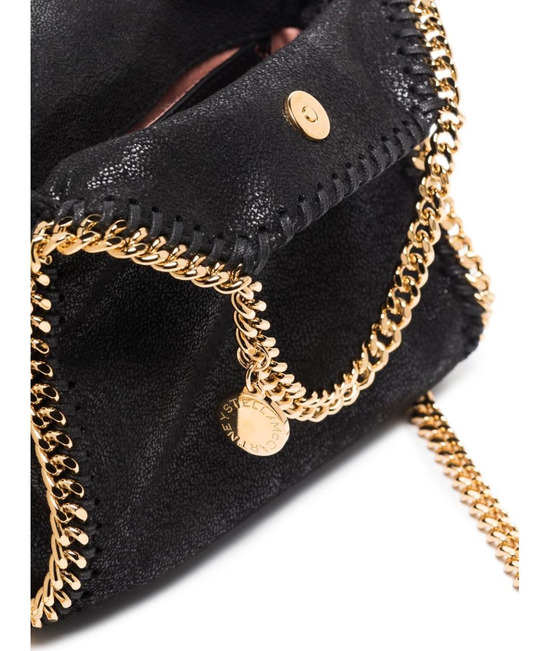 STELLA MCCARTNEY Черная синтетическая сумка через плечо, фото 5