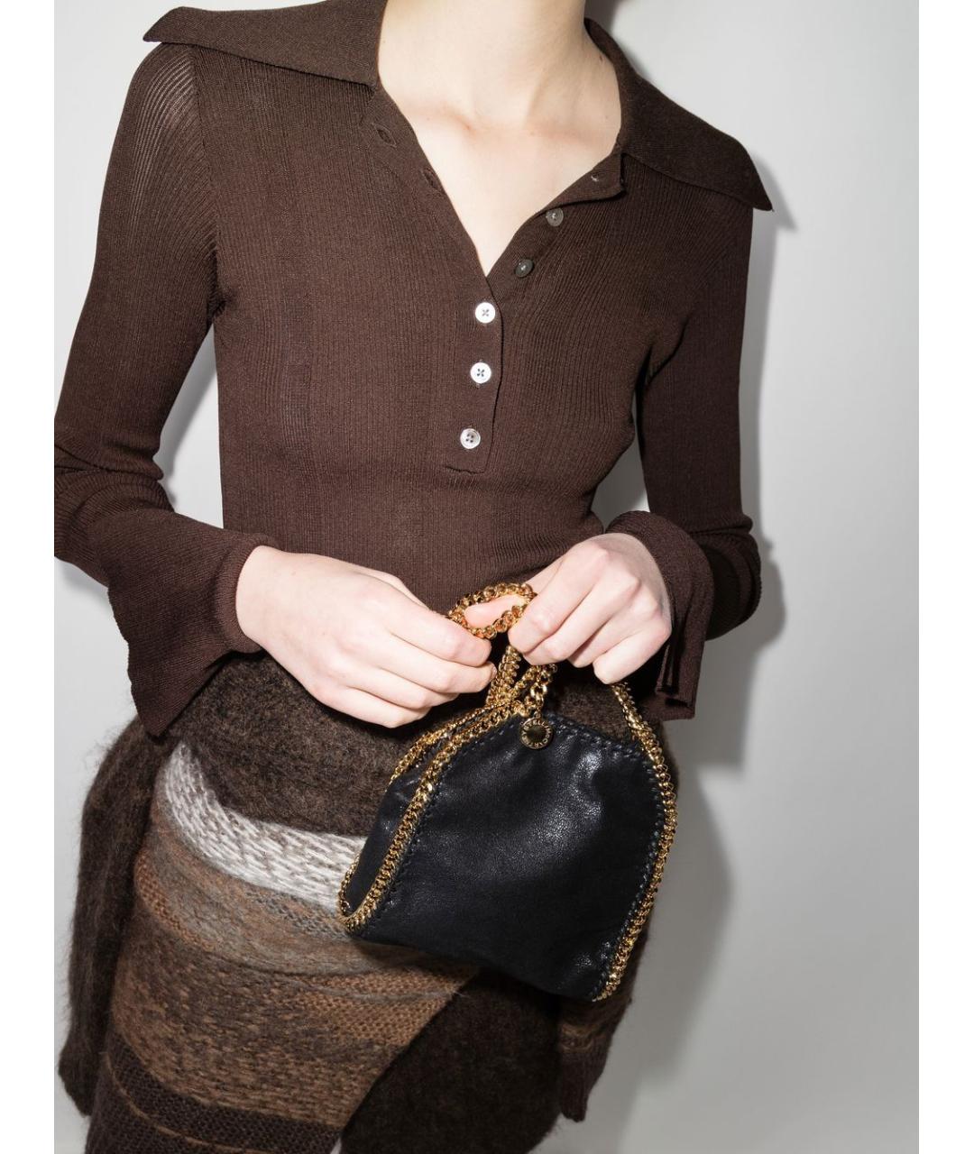 STELLA MCCARTNEY Черная синтетическая сумка через плечо, фото 2