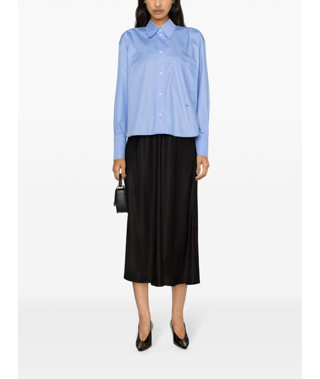 VICTORIA BECKHAM Голубая хлопковая рубашка, фото 2