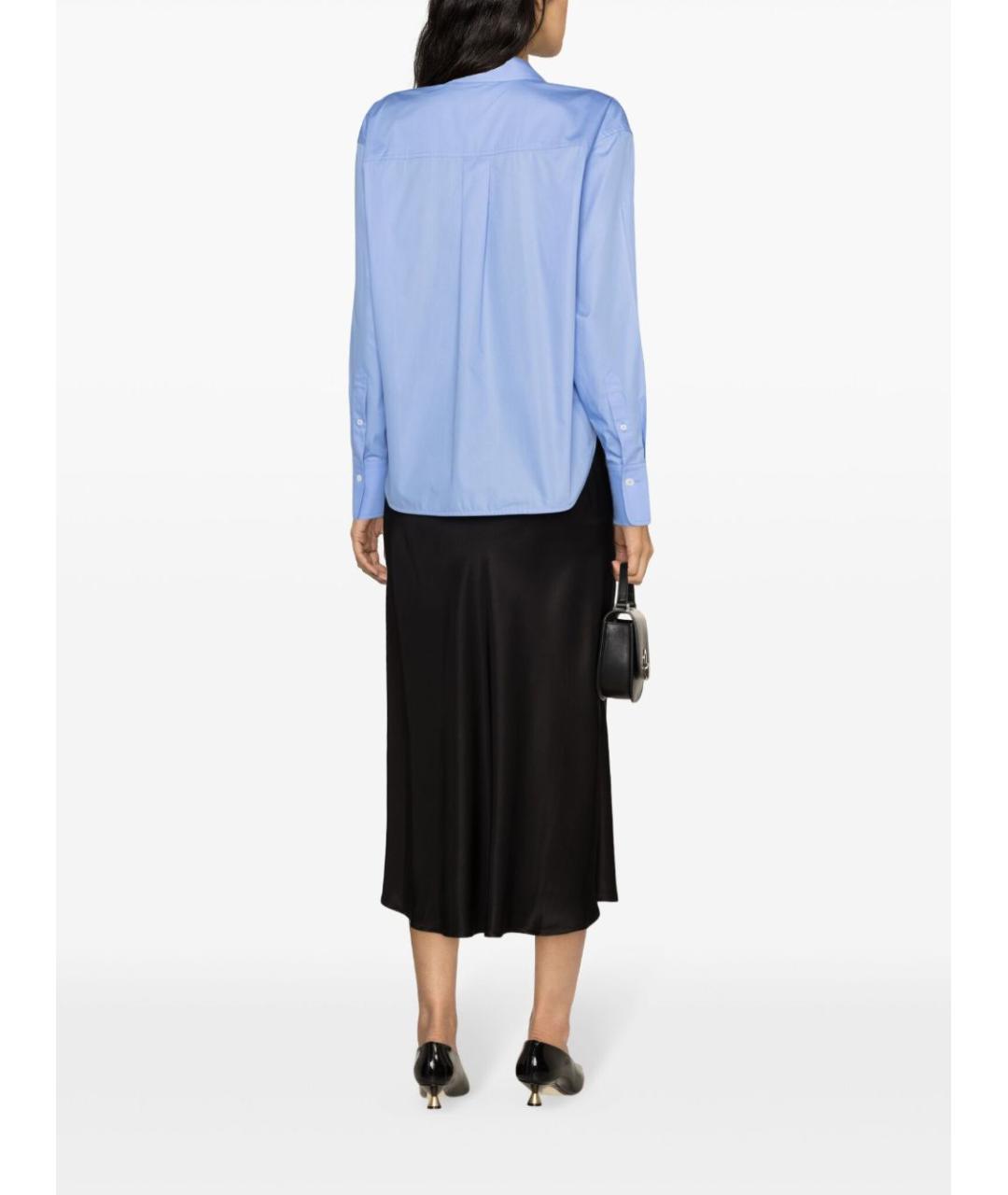 VICTORIA BECKHAM Голубая хлопковая рубашка, фото 3