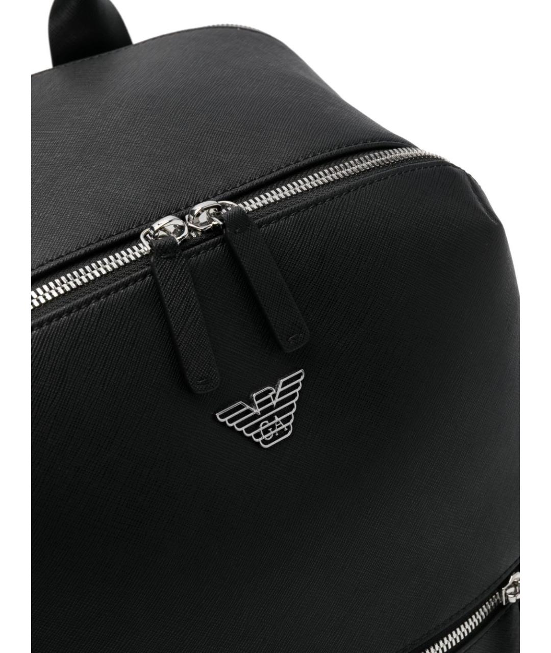 EMPORIO ARMANI Черный синтетический рюкзак, фото 4