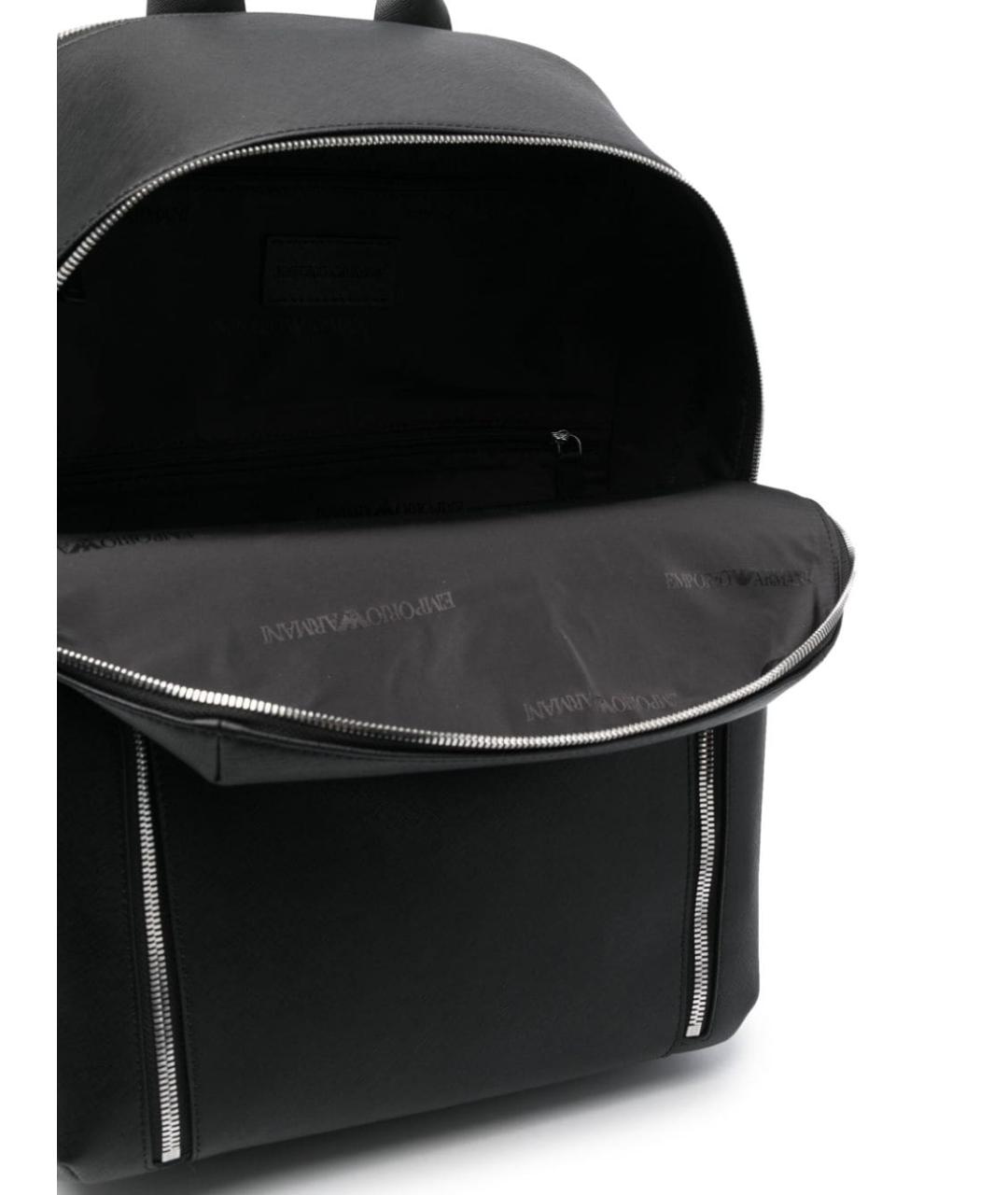 EMPORIO ARMANI Черный синтетический рюкзак, фото 2