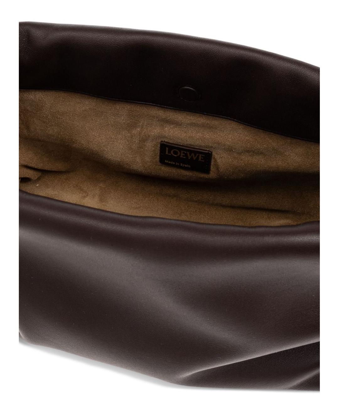 LOEWE Коричневая кожаная сумка тоут, фото 4