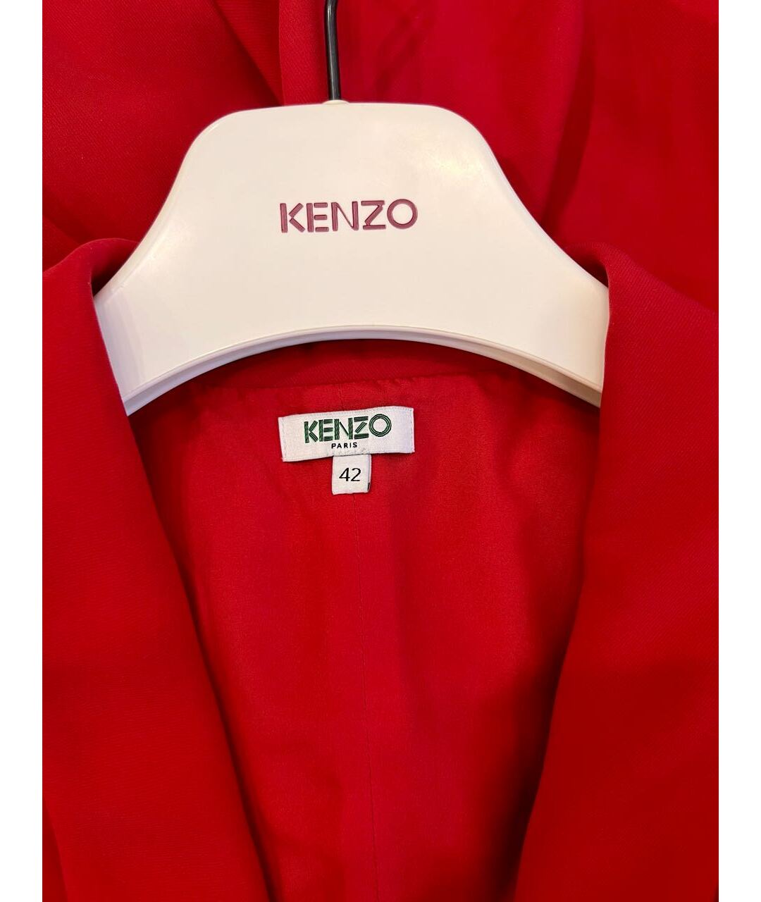 KENZO Красное полиэстеровое вечернее платье, фото 3