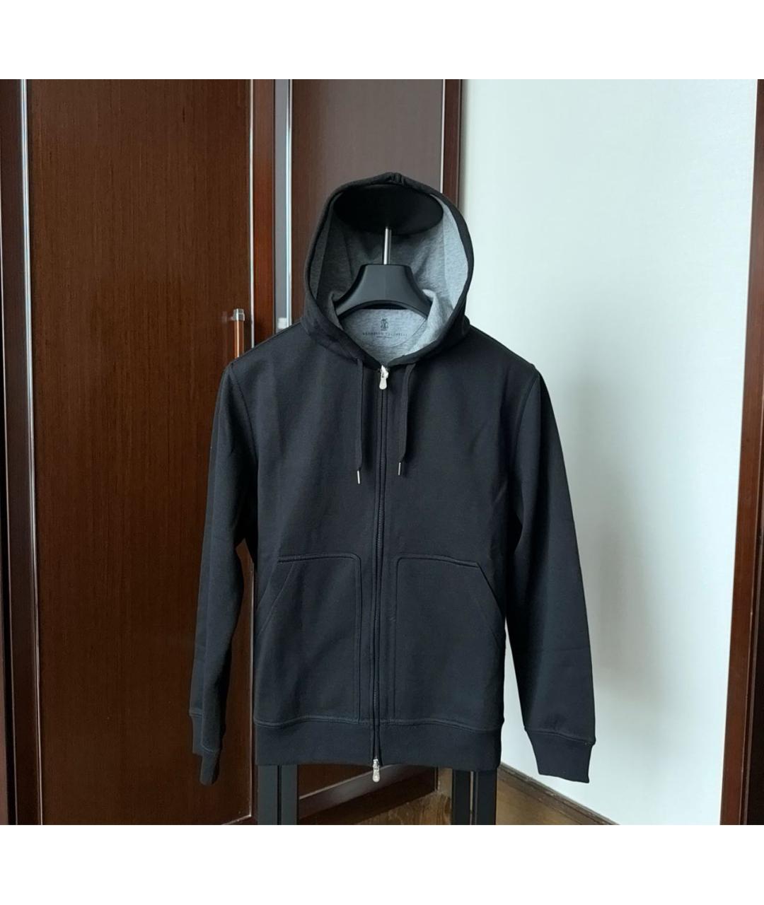 BRUNELLO CUCINELLI Черный кашемировый спортивный костюм, фото 8