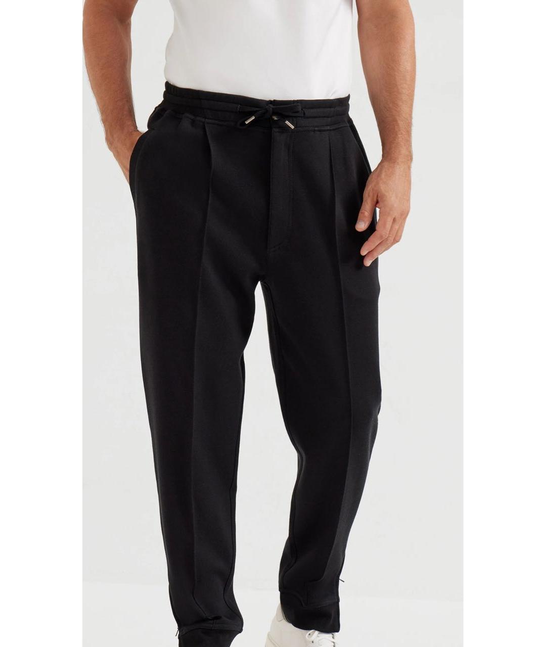 BRUNELLO CUCINELLI Черный кашемировый спортивный костюм, фото 6