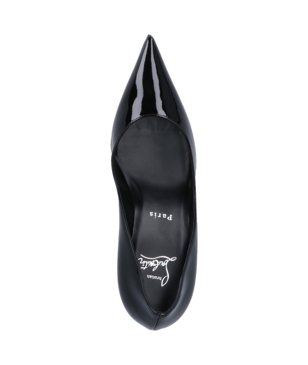 CHRISTIAN LOUBOUTIN Черные кожаные туфли, фото 5