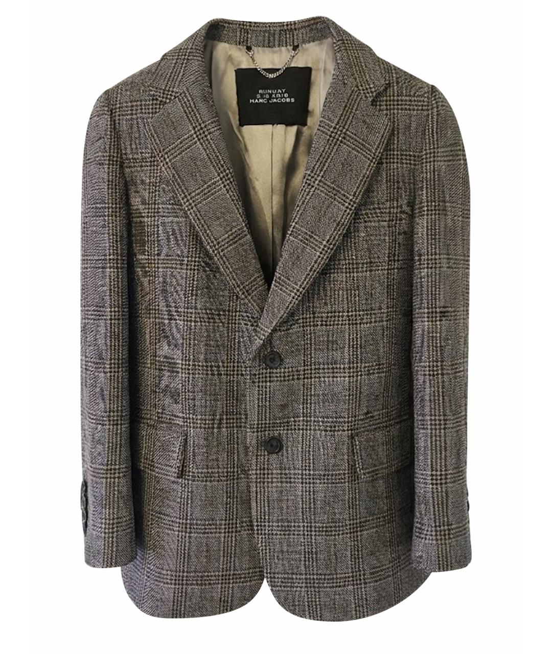 MARC JACOBS Коричневый шерстяной жакет/пиджак, фото 1