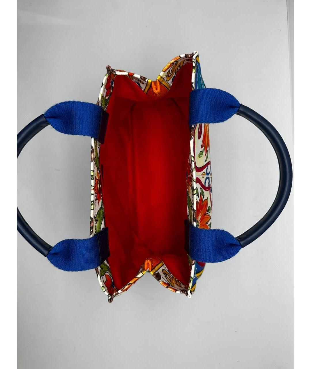 DOLCE&GABBANA Мульти кожаная сумка с короткими ручками, фото 3