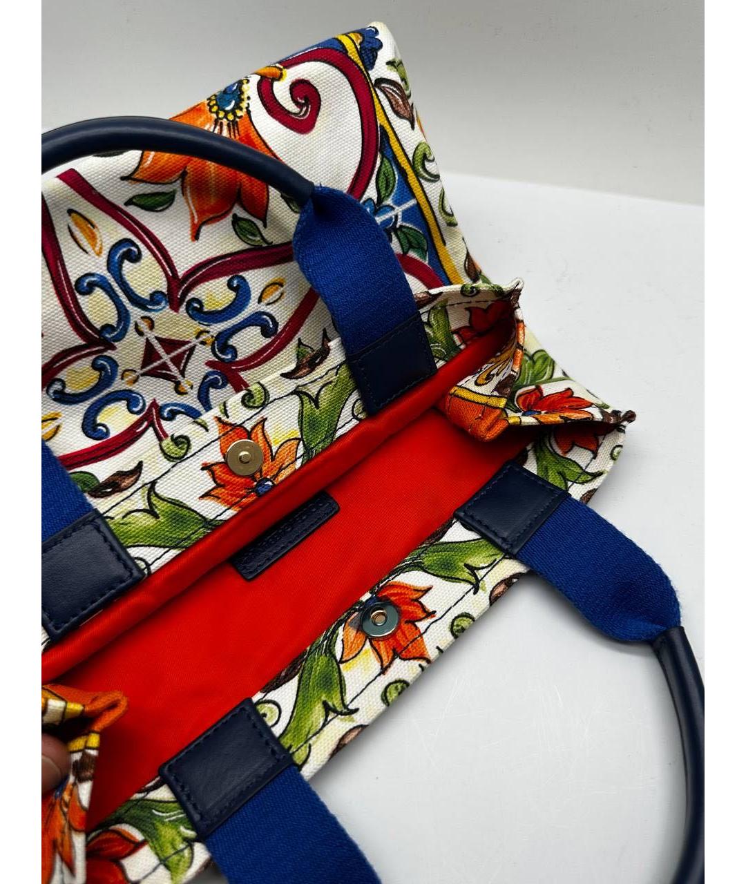 DOLCE&GABBANA Мульти кожаная сумка с короткими ручками, фото 2