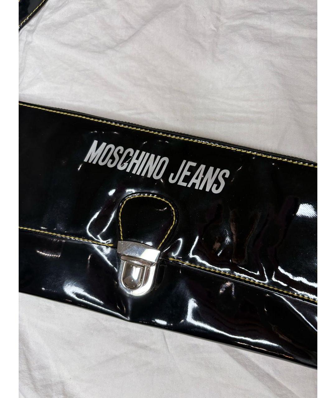 MOSCHINO Черная сумка через плечо, фото 2