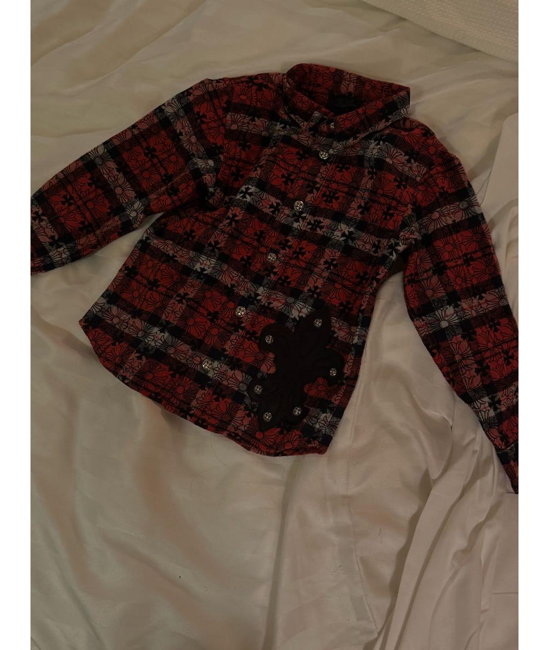 CHROME HEARTS Красная хлопковая рубашка/блузка, фото 2