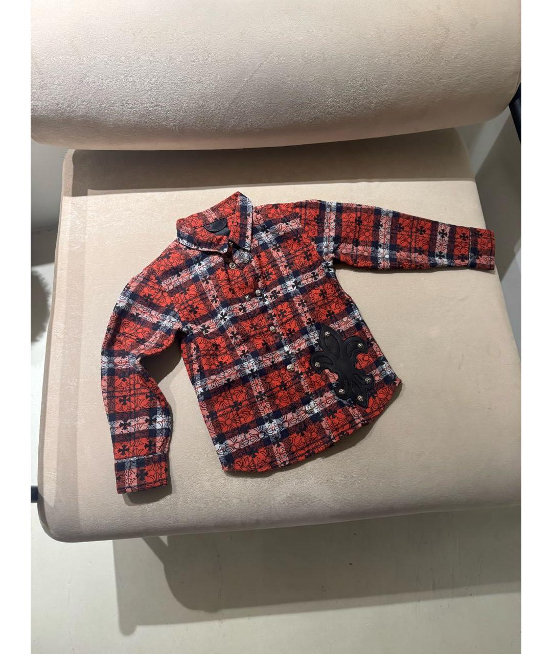 CHROME HEARTS Красная хлопковая рубашка/блузка, фото 3