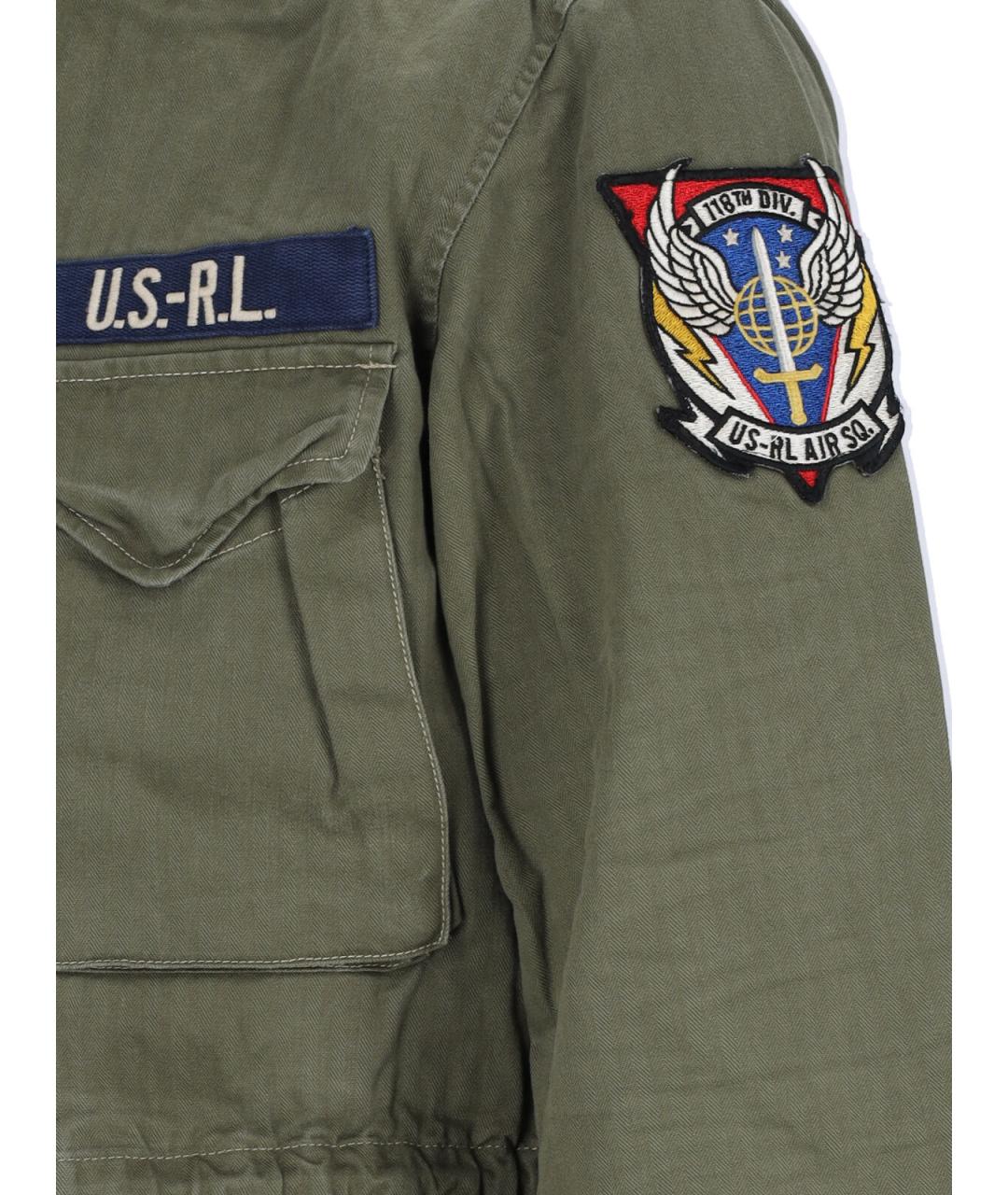 POLO RALPH LAUREN Зеленая хлопковая куртка, фото 4